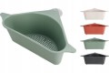 Cedzak durszlak narożny plastikowy na przyssawki 27,5x15x8,7cm 1szt