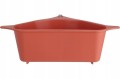 Cedzak durszlak narożny plastikowy na przyssawki 27,5x15x8,7cm 1szt