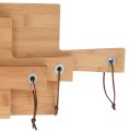 Zestaw 3 desek do krojenia bambusowe naturalne różne rozmiary 30-45cm