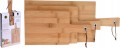 Zestaw 3 desek do krojenia bambusowe naturalne różne rozmiary 30-45cm