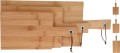 Zestaw 3 desek do krojenia bambusowe naturalne różne rozmiary 30-45cm