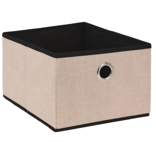 Pojemnik do przechowywania tekstylny beżowy 32x25x18cm 1szt