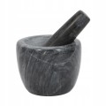 Moździerz kamienny marmurowy czarny do mielenia przypraw 12cm 1szt