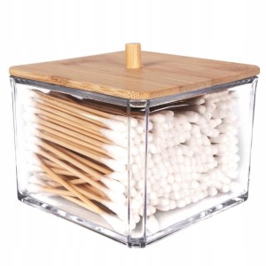 Pojemnik na patyczki higieniczne plastikowy organizer łazienkowy 8,5cm 1szt