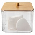 Pojemnik na patyczki higieniczne plastikowy organizer łazienkowy 8,5cm 1szt