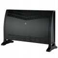 Grzejnik konwektorowy elektryczny 2000W z termostatem czarny 58,5 cm