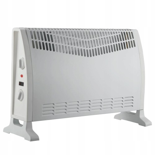 Grzejnik konwektorowy elektryczny 2000W z termostatem biały 58,5 cm