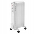 Grzejnik olejowy 2000W 9 żeber biały regulowana moc z termostatem