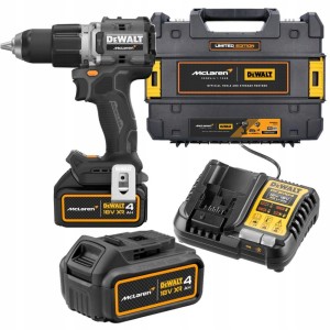 Wiertarko-wkrętarka udarowa DeWalt DCD85MM2T-QW 18V 2x4Ah XR MCLAREN 500 W