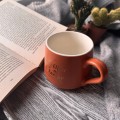 Kubek porcelanowy karmelowy 340 ml na kawę i herbatę 1 szt.