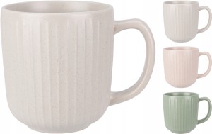 Kubek ceramiczny ryflowany basic różne kolory 360ml 1szt