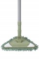 Mop podłogowy płaski trójkątny metalowy trzonek mix kolorów 25x120cm 1szt