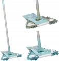Mop podłogowy płaski trójkątny metalowy trzonek mix kolorów 25x120cm 1szt