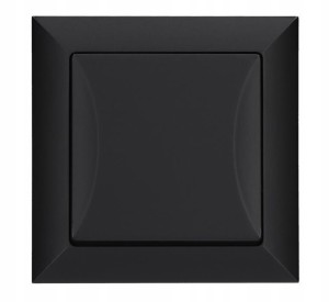Włącznik pojedynczy podtynkowy 8,1x8,1cm czarny 1-biegunowy 1 szt.