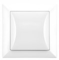 Włącznik pojedynczy podtynkowy schodowy 8,1x8,1 cm biały 10A 250V 1 szt.