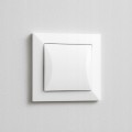 Włącznik pojedynczy podtynkowy schodowy 8,1x8,1 cm biały 10A 250V 1 szt.