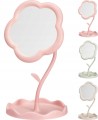 Lusterko stojące dekoracyjne kwiatek plastikowe różne kolory 29cm 1szt