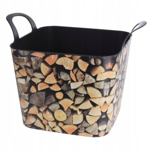 Kosz uniwersalny na drewno plastikowy z uszami 53x38cm 36L 1szt
