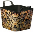 Kosz uniwersalny na drewno plastikowy z uszami 53x38cm 36L 1szt