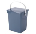 Pojemnik łazienkowy na proszek do prania plastikowy różne kolory 5,5L 1szt