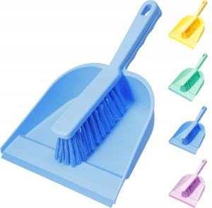 Zmiotka z szufelką plastikowa do zamiatania pastelowa plastikowa 1szt