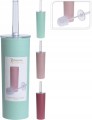 Szczotka łazienkowa WC z pojemnikiem plastikowa różne kolory 9x39cm 1szt