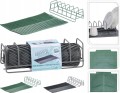 Ociekacz metalowy z matą silikonową do naczyń różne kolory 39cm 1szt