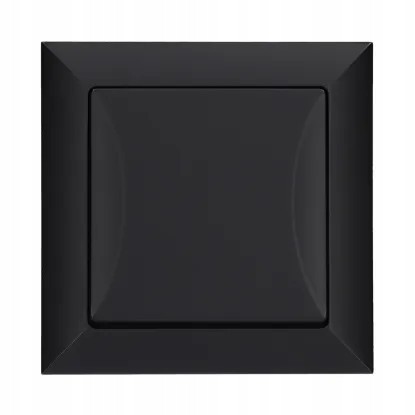 Włącznik schodowy czarny mat podtynkowy 10A 1 szt.