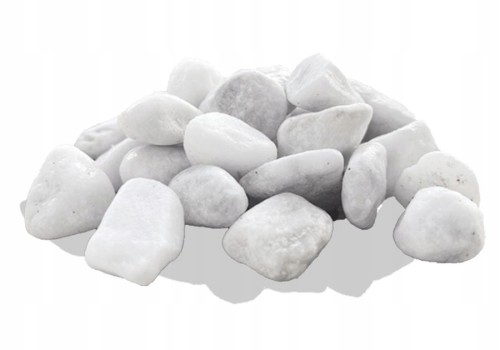 Grys ozdobny otoczak dekoracyjny śnieżnobiały 6-12 cm 20 kg