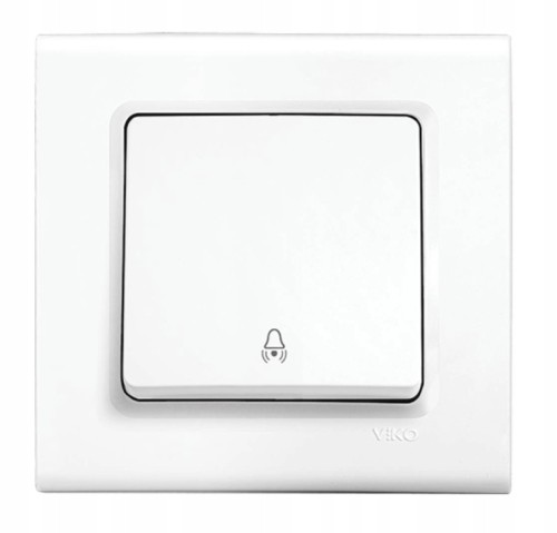 Włącznik dzwonkowy jednoprzyciskowy biały podtynkowy 8,5 cm 1 szt.