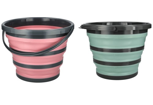 Wiaderko składane uniwersalne wielofunkcyjne różne kolory 10L 1szt