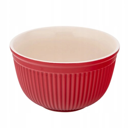 Miska ceramiczna kuchenna salaterka czerwona 22cm 2,5L 1szt