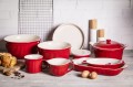 Miska ceramiczna kuchenna salaterka czerwona 22cm 2,5L 1szt