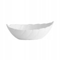Miska szklana salaterka liść biała uniwersalna 14cm 200ml 1szt