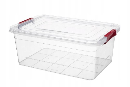 Pojemnik do przechowywania żywności z pokrywą plastikowy bezbarwny 20L 1szt