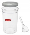 Pojemnik do produktów sypkich z miarką plastikowy transparentny 1,7L 1szt