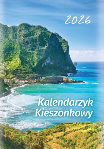Kalendarz książkowy kieszonkowy 2026 tygodniowy różne wzory 1szt