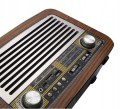 Radio sieciowo-bateryjne solarne AM, FM, SW LTC LXLTC102UBT RETRO 1200 mAh OLZA