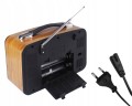 Radio sieciowo-bateryjne solarne AM, FM, SW LTC LXLTC102UBT RETRO 1200 mAh OLZA