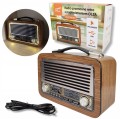 Radio sieciowo-bateryjne solarne AM, FM, SW LTC LXLTC102UBT RETRO 1200 mAh OLZA