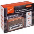 Radio sieciowo-bateryjne solarne AM, FM, SW LTC LXLTC103UBT RETRO 1200 mAh NETTA