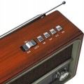 Radio sieciowo-bateryjne solarne AM, FM, SW LTC LXLTC103UBT RETRO 1200 mAh NETTA