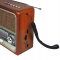 Radio sieciowo-bateryjne solarne AM, FM, SW LTC LXLTC103UBT RETRO 1200 mAh NETTA