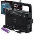Radio LTC sieciowo-bateryjne Bluetooth AM/FM/SW czarne 1200 mAh SONA