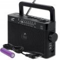 Radio LTC sieciowo-bateryjne Bluetooth AM/FM/SW czarne 1200 mAh SONA