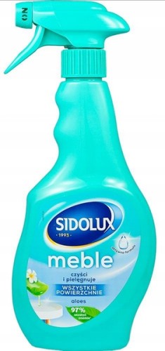 Sidolux spray płyn do czyszczenia mebli przeciw kurzowi Aloes 400ml