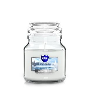 Świeca zapachowa w słoiku zimowe powietrze 28 h 120 g parafinowa 1 szt.