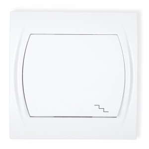 Włącznik schodowy biały 10A podtynkowy IP20 8x8 cm 1 szt.