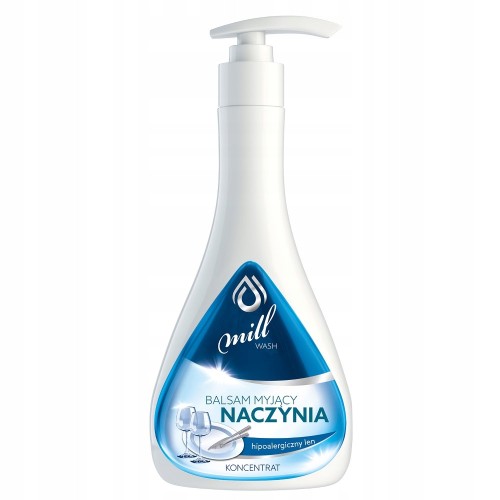 Mill Wash płyn do naczyń koncentrat balsam hipoalergiczny len 555ml