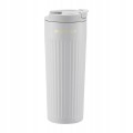 Kubek termiczny 500 ml szary stal nierdzewna z podwójną ścianką